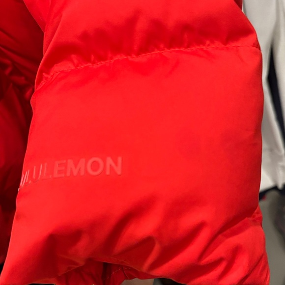 Lululemon Red Puffer Jacket Size 10 with detachable hood. - Picture 5 of 7